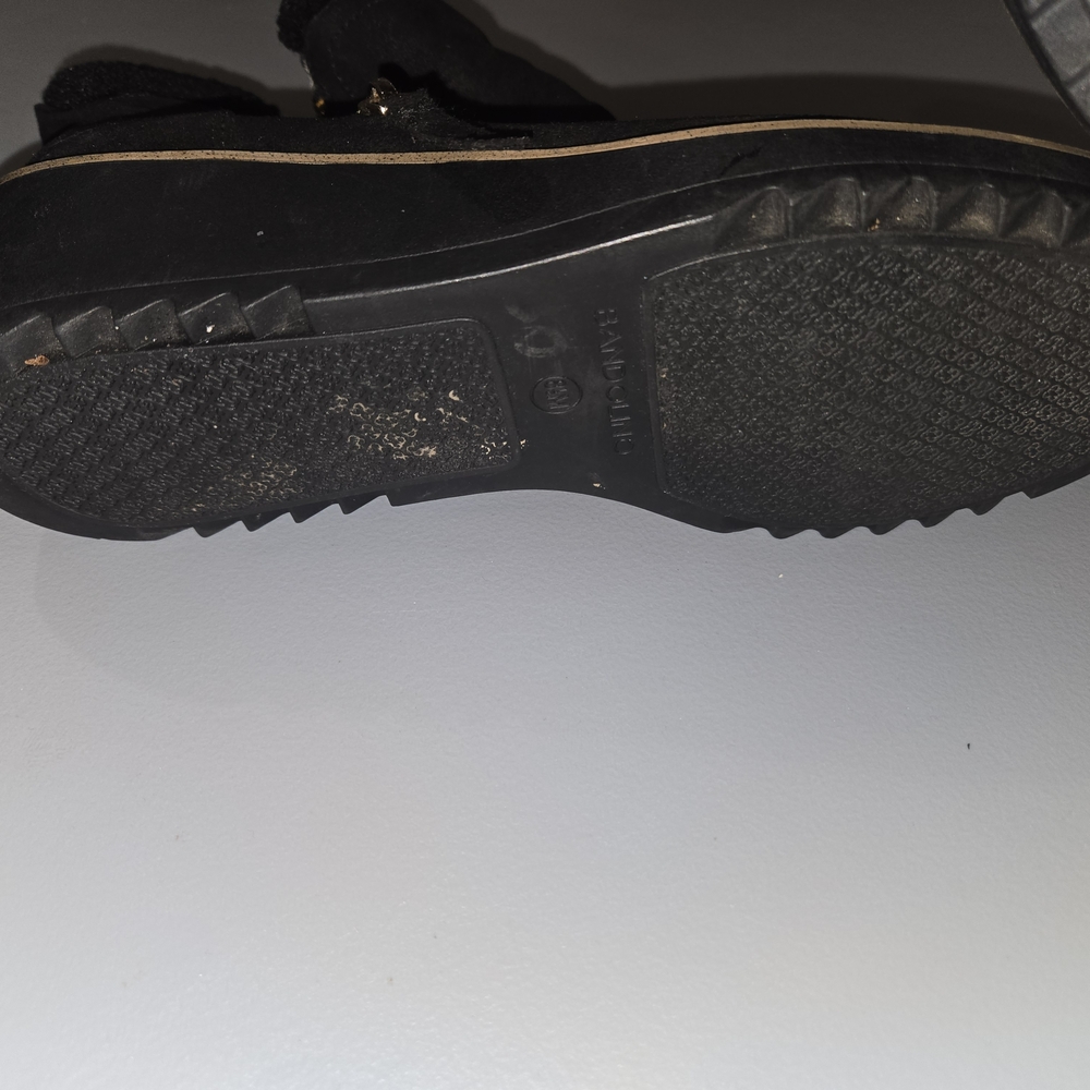 Bandolino Black Winter Boots with Shearling Trim (7c8) - Picture 6 of 8